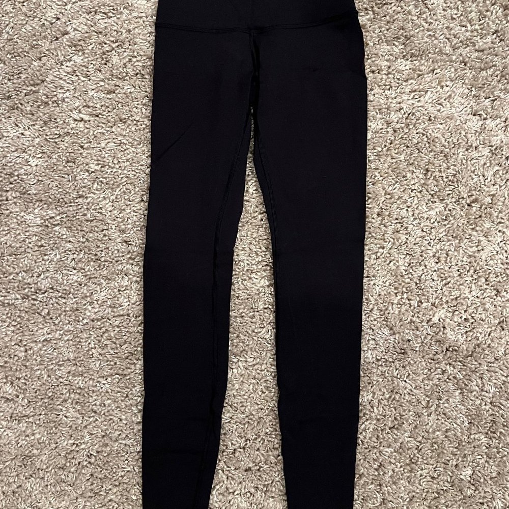 Lululemon Wunder Under HR Legging, 31" Length, Size 4, Black